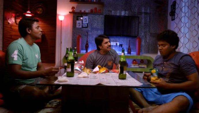 Sathyam Rajesh, Srinivas Reddy, Shankar in Geethanjali 2014