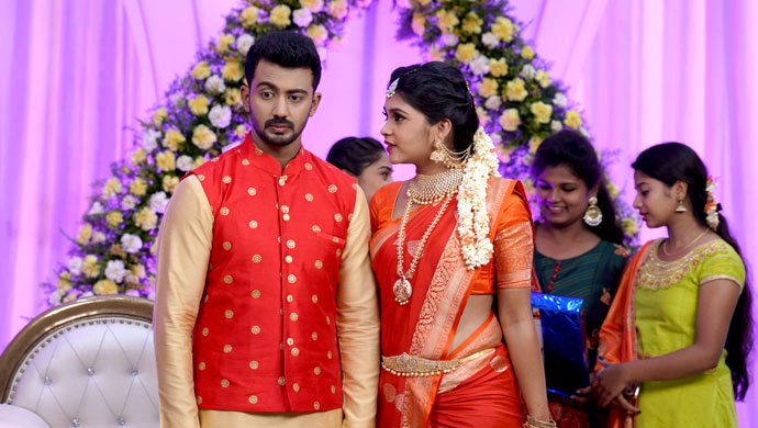An Exclusive Still Of Kamali Flirting With Rishi
