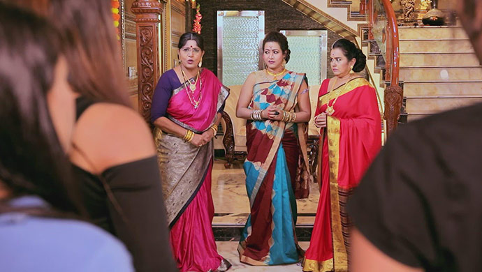 A Still Of Annapoorna, Urmila And Kamini