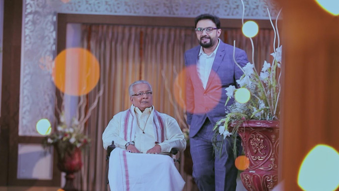 A Still Of Chandru And His Father