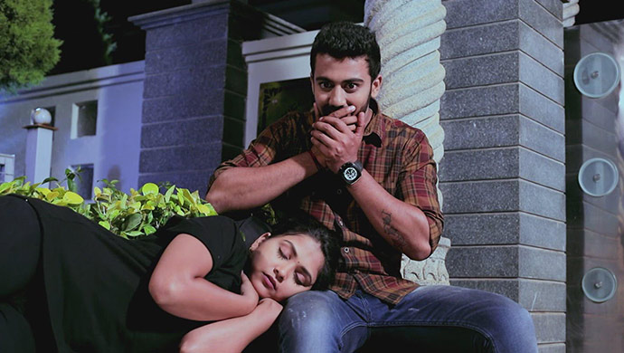A Still Of Kamali Sleeping On Rishi