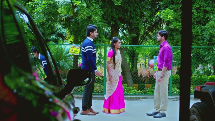 A Still Of Vedanth, Amulya And Sarthak