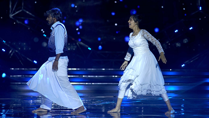 An Exclusive Still Of Hanumantha And Shiny
