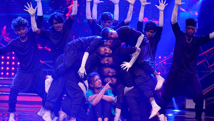 An Exclusive Still Of Pranathi Performing On Stage