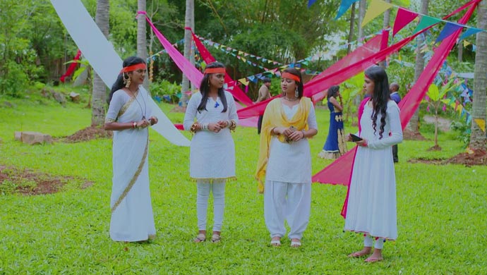A Still Of Aadya, Anju, Adithi And Amulya