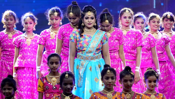 An Exclusive Still Of Manthana Performing On Stage