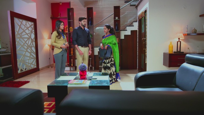 A Still Of Sarika, Sarthak And Aadya