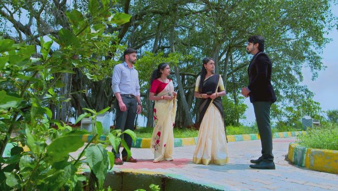 A Still Of Sarthak, Aadya, Amulya And Vedanth