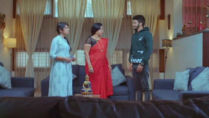 Gattimela 25 February 2020 Written Update_ Amulya Tries To Escape From Vedanth's Sight (1)