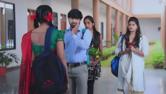 Kamali slaps the forceful boy
