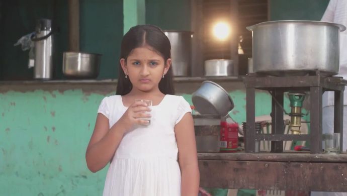 Shivani takes the form of a small girl