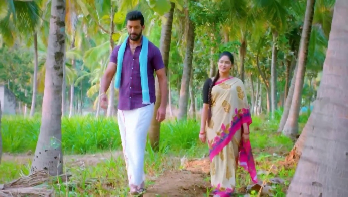 Adi and Paaru have a romantic moment