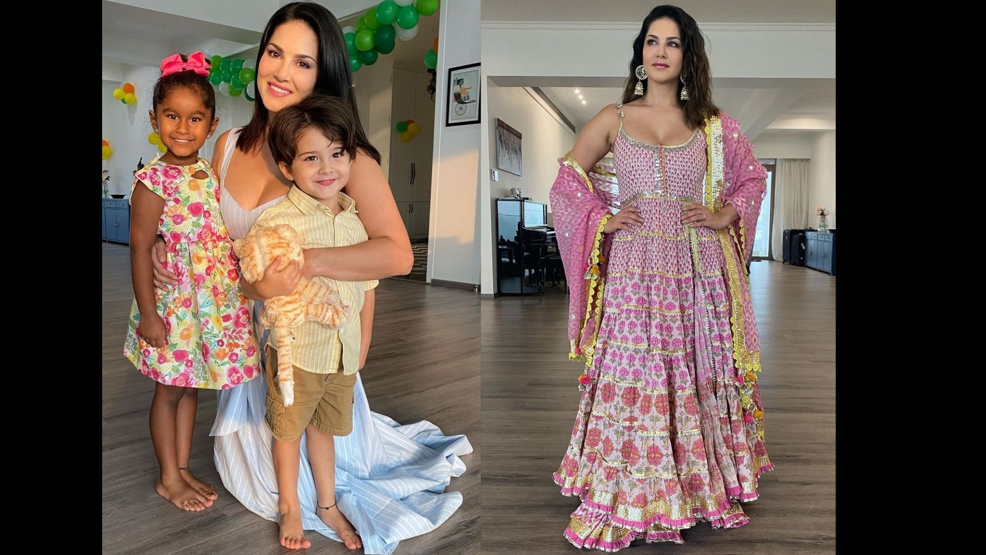Sunny Leone's Bestows Love And Kisses On Her Son Noah