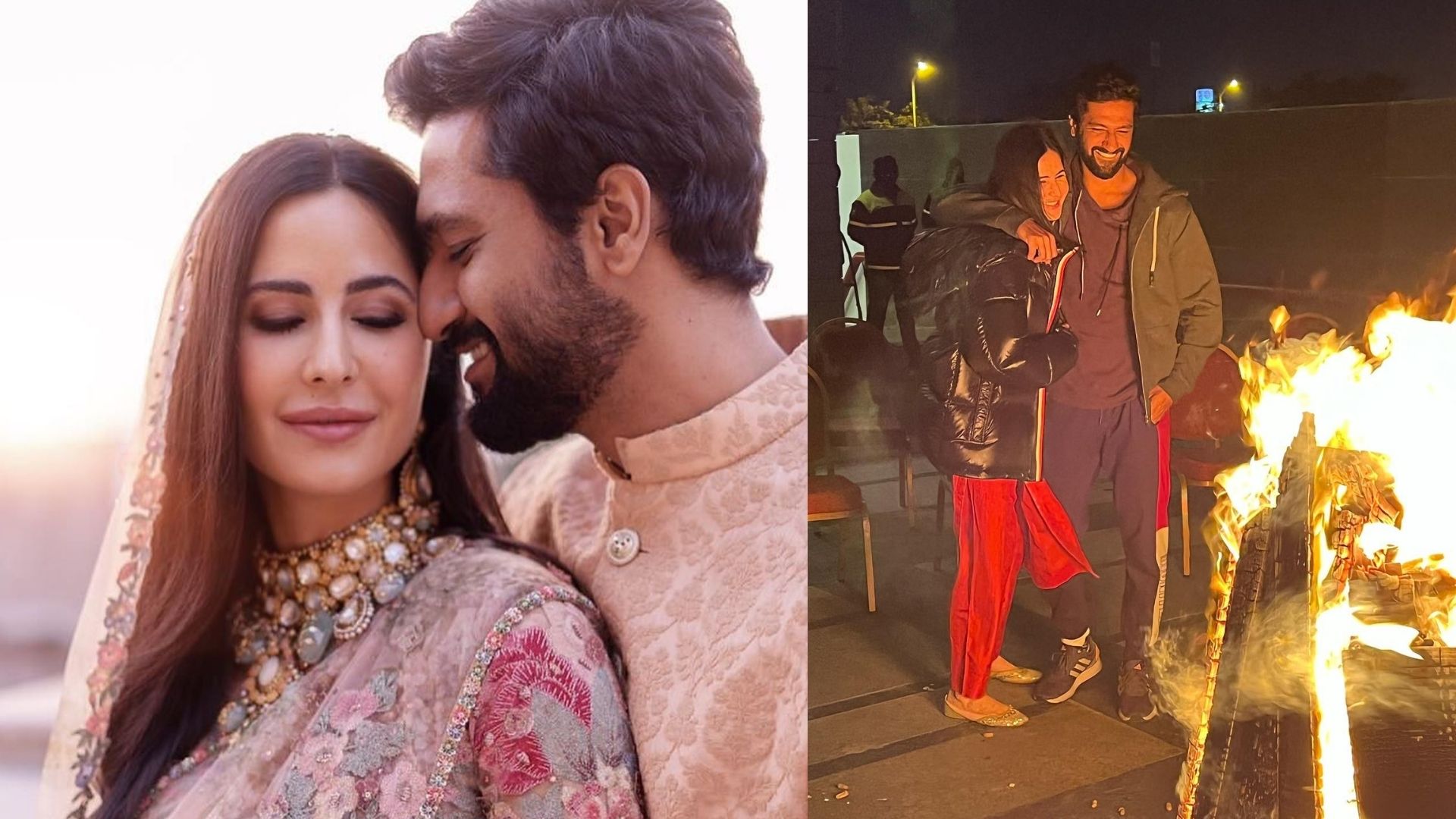 Katrina Kaif-Vicky Kaushal Lohri Celebration: Looks Like The Chilly Weather And Love-Filled Air Got Kat Steal His Hubby’s Jacket – CHECK OUT